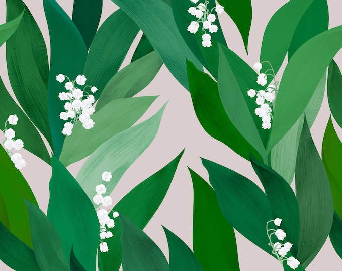 Wallpaper/Mural with Lily of the Valley