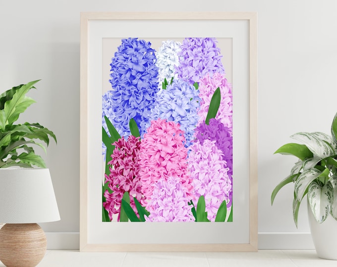 Hyacinth Happy Colours Art Print