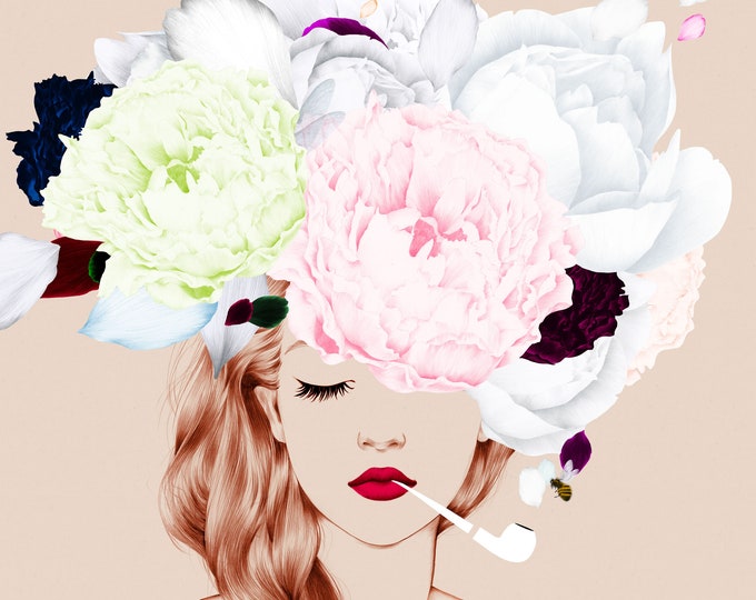 Limited edition Giclée Print / High on Flowers