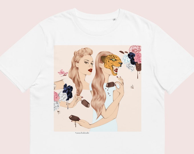 Summer Tee With Girls with Melting Ice Cream