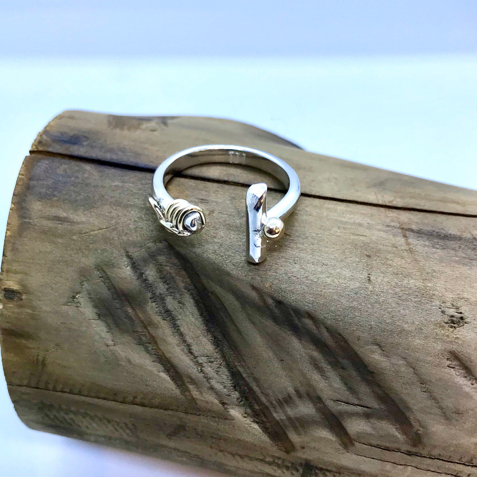 Horse Polo Mallet Ring in Sterling Silver Etsy