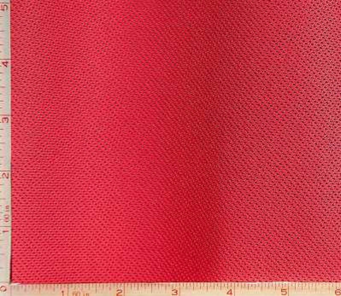 Red Mesh Knit Fabric 2 Way Stretch Polyester 6 Oz 58-60 | Etsy