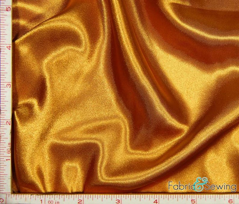 Yellow Shiny Dull Charmeuse Satin Fabric Polyester 5 Oz Etsy
