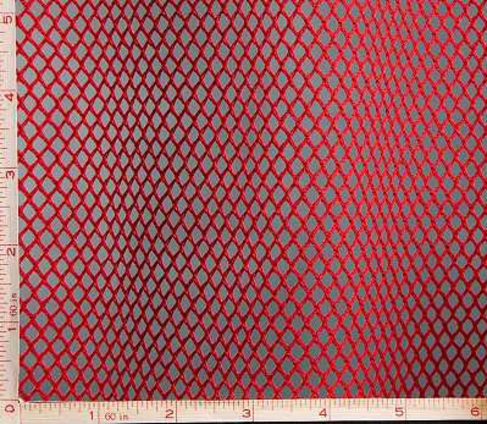 Red Big Hole Mesh Fabric 2 Way Stretch Polyester 5860 Etsy