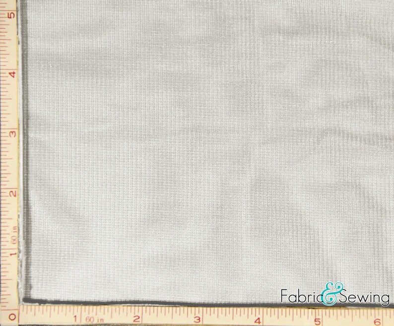 White Tricot Knit Lining Fabric 2 Way Stretch Polyester 6 Oz Etsy