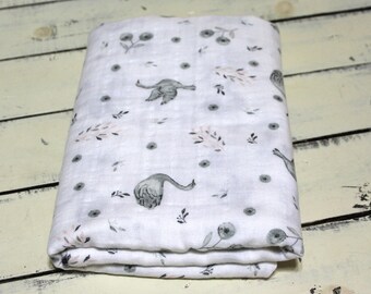 swan swaddle blanket