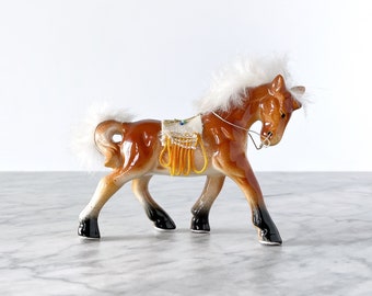 Vintage Enesco "Range Rider" Pony - Horse Western Retro Kids Children's Nursery Room Decor
