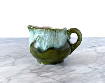 Vintage Blue Mountain Pottery Creamer - Aqua Green Ceramic Coffee Tea Serving