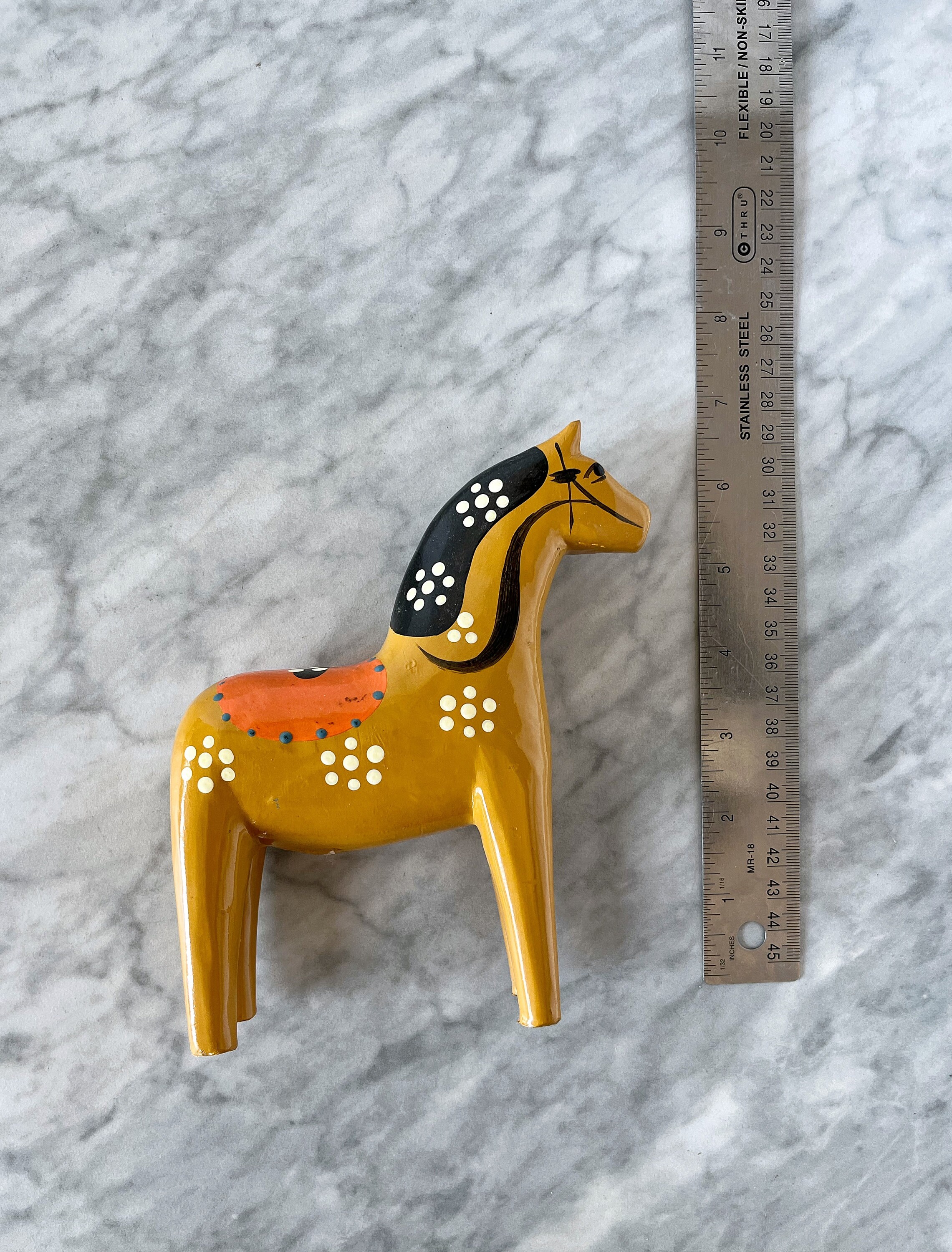 Rare Vintage Yellow Swedish 6