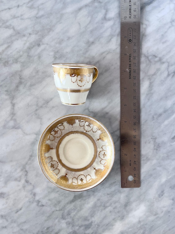 Set of 4 Minton England for Tiffany & Co Demitasse Cup/saucers (5
