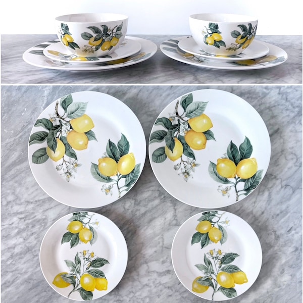 LOT DE 3 assiettes Creuses anciennes faïence Villeroy & Boch décor