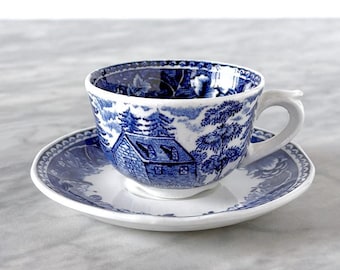 Vintage 1950s Arabia Finland Espresso or Teacup & Saucer