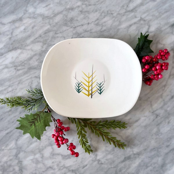 1950s Harmony House Pinehurst Small Dish or Tray — Scandinavian Mid Century MCM Stoneware Serving Platter