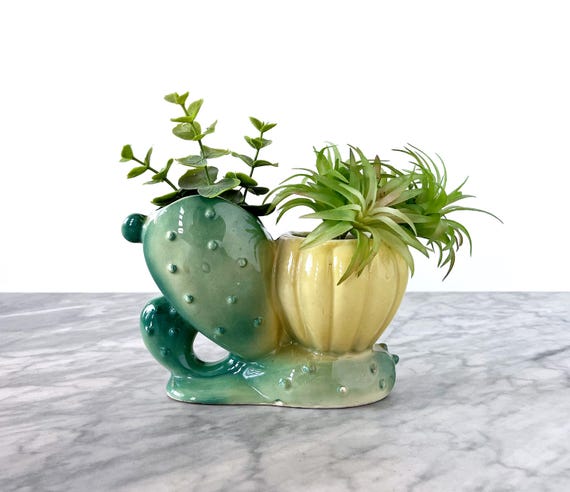 Ceramic Green Cactus Planter Ceramic Green Cactus Planter