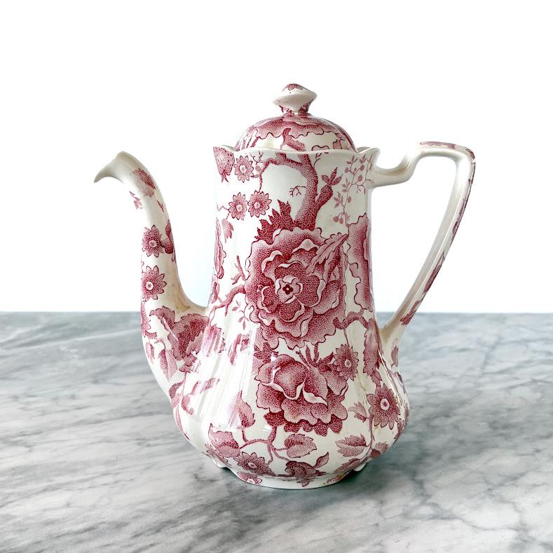 Town & Country J. Johnston ショートボード　6'0 Vintage Johnson Brothers English Chippendale Red Pink Coffee Pot