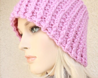 Crochet Headband, Pink Headband, Warm Headband for Adult Women, Chunky Crochet Headband, Ear Warmer, Gift for Her, Hand Crocheted Headband