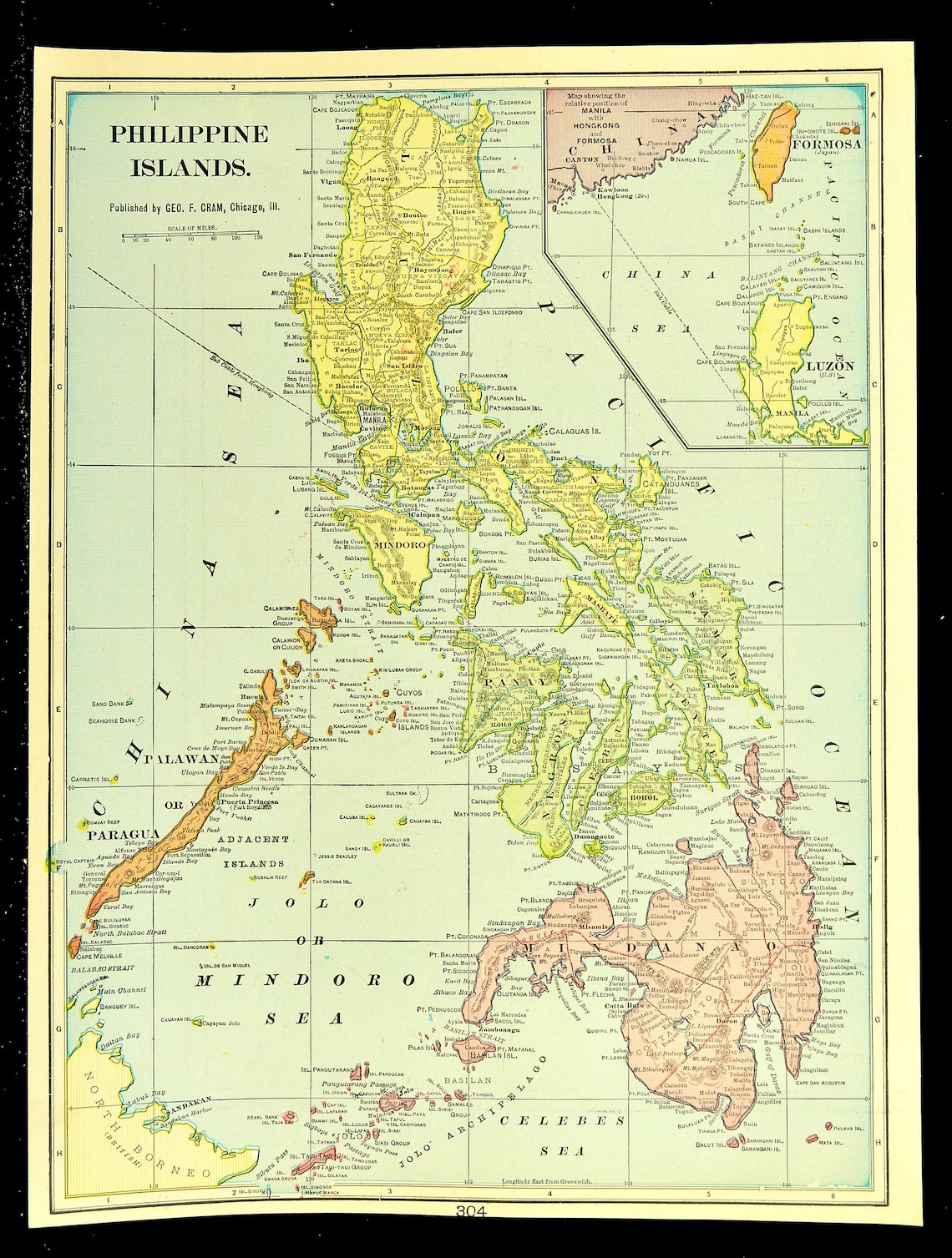 PHILIPPINES MAP Of The Philippine Islands Wall Art Decor Etsy Il 1140xN.2915283492 Dp15