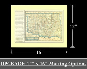 12 x 16 PROFESSIONAL Matting Upgrade for Shop Snapshots Through Time - VintageMapsPrints ONLY / Some Matting Options