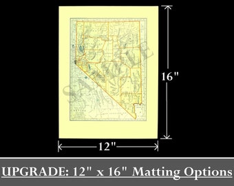 12 x 16 PROFESSIONAL Matting Upgrade for Shop Snapshots Through Time - VintageMapsPrints ONLY / Some Matting Options