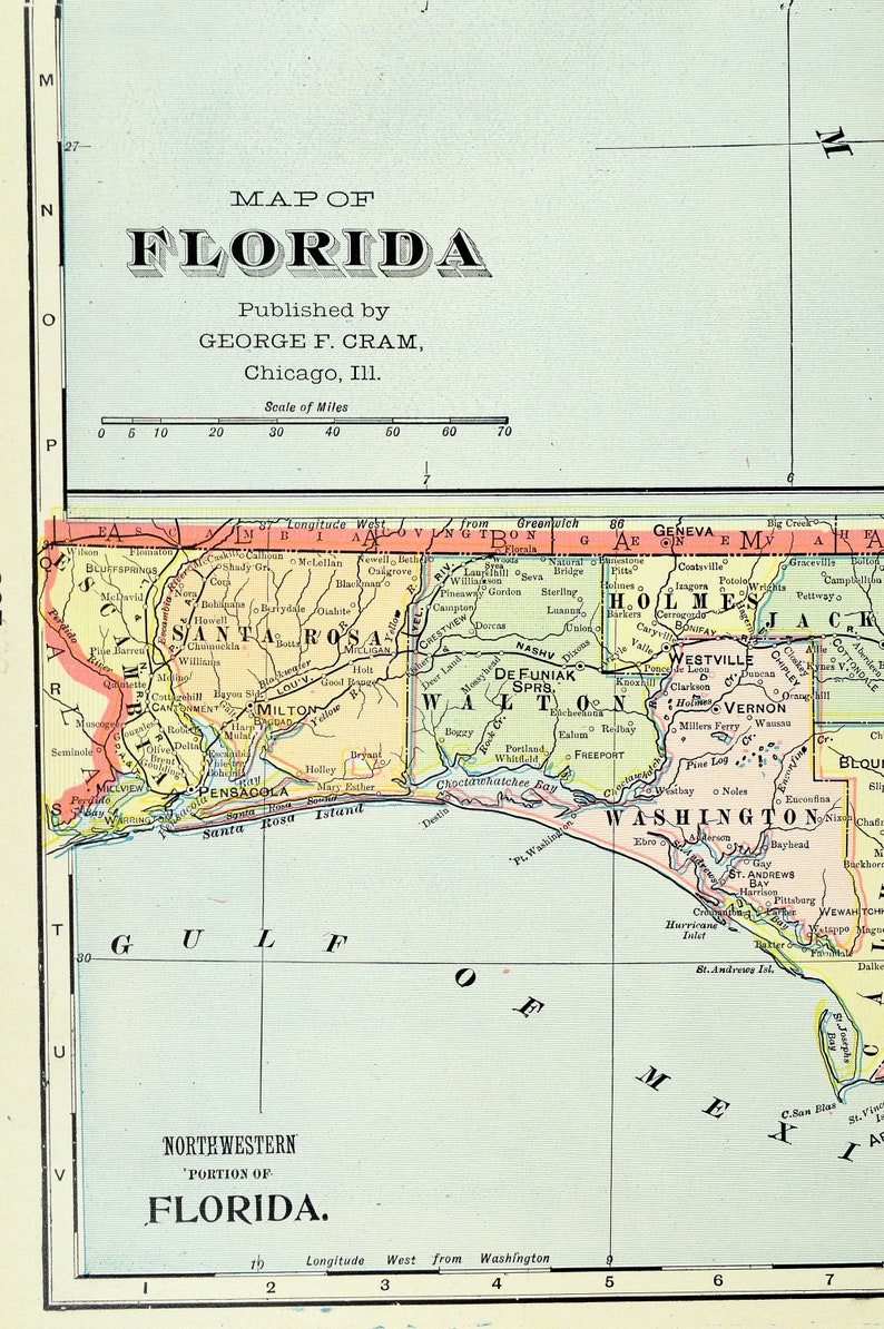 LARGE Florida Map of Florida Wall - Il 794xN.2331305894 Tivd 