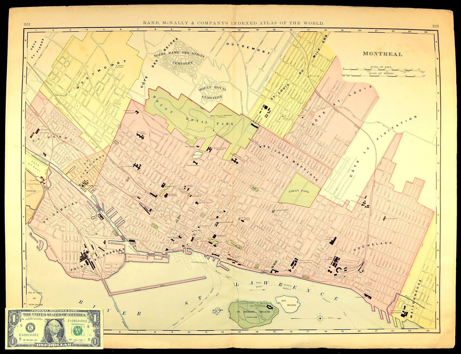 LARGE Montreal Map of Montreal Street Map Wall Art Decor EXTRA Etsy