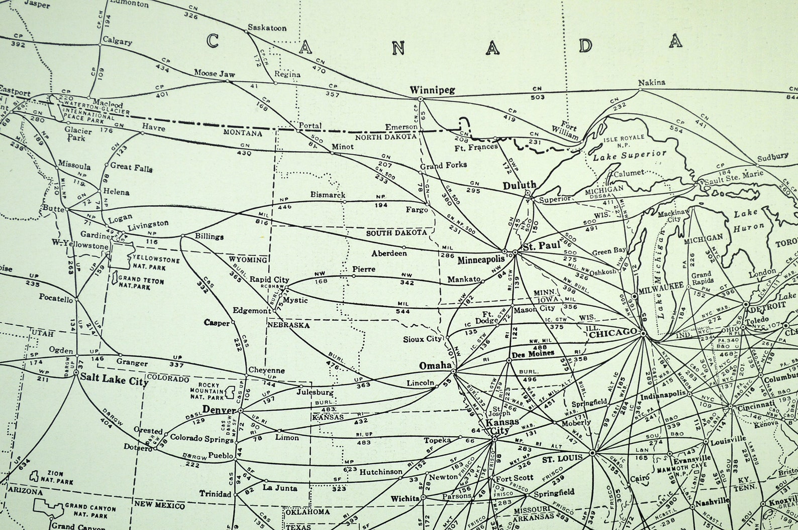 Railroad Line Map Railroad Map - Il 1588xN.3304428078 E8iv 