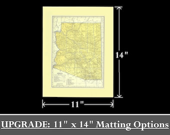 11 x 14 PROFESSIONAL Matting Upgrade for Shop Snapshots Through Time - VintageMapsPrints ONLY / Some Matting Options