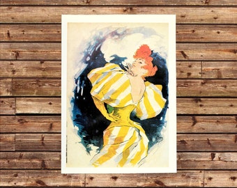 French Smoking Ad Poster Paris Advertising Advertisement Gift For Her