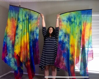 Remenant/Covenant" double layer sizes XXL (pictured here) to medium are available  Scissor Tail, China Silk flags for worship