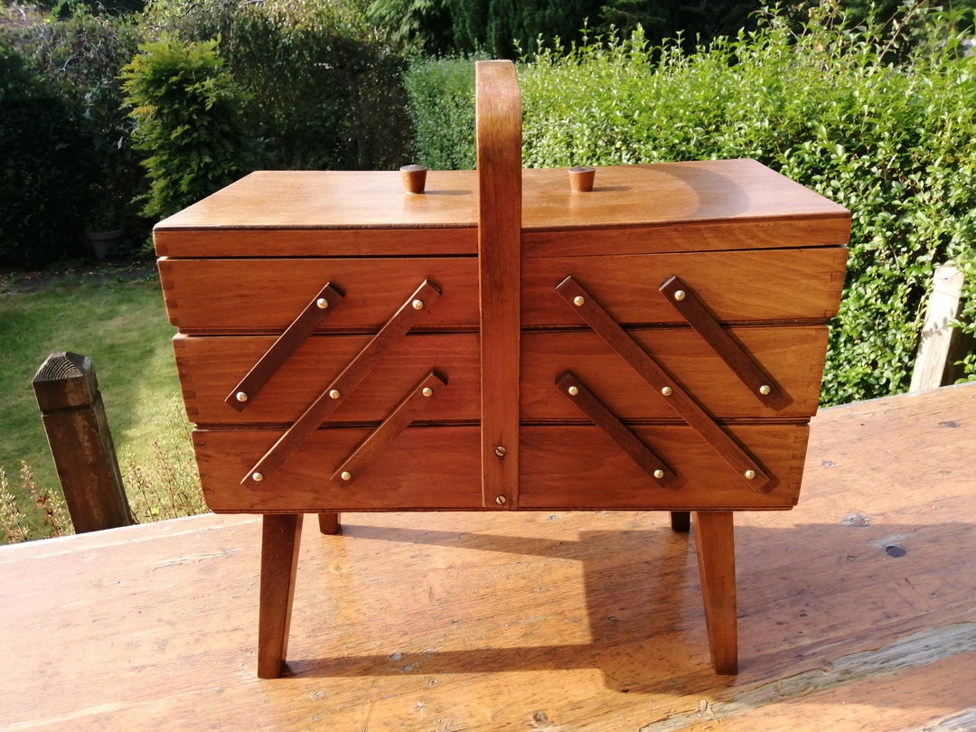 Vintage Cantilever Sewing Box. Etsy