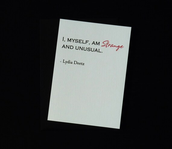Beetlejuice Card Lydia Quote Horror Quote Horror Card Etsy