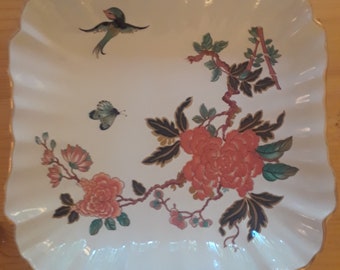 James Kent Old Foley square serving dish Eastern Glory pattern, 6.5 inches square