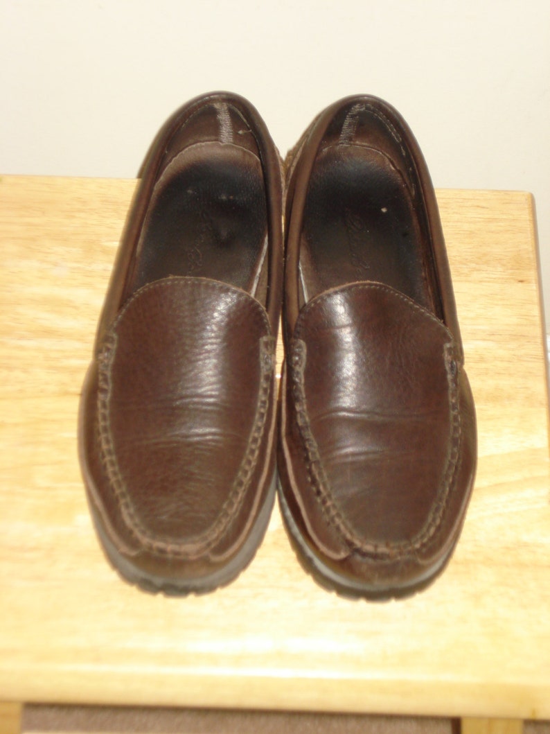 Womens Eddie Bauer Loafers Size 9 US Brown Leather in - Etsy