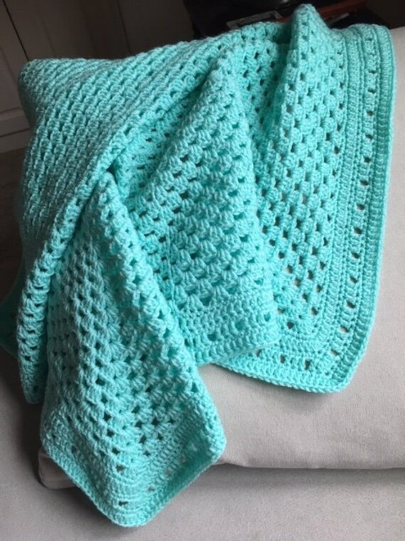 mint baby blanket
