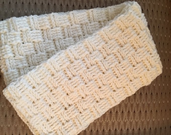 Soft and warm box stitch scarf