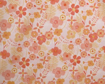 Retro Orange Fabric Etsy