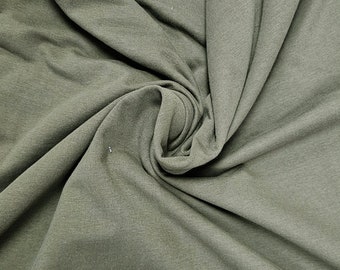 Organic Cotton Sweatshirt fabric - Khaki green