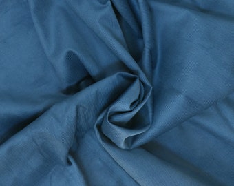 Organic Cotton Corduroy - Petrol blue - 14 Wale