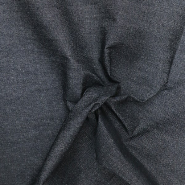 Heavyweight cotton denim with elastane – Black