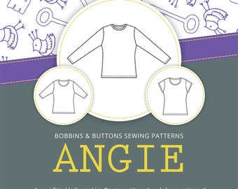 Dressmaking pattern - Angie - Ladies sizes 8-20 - paper pattern.