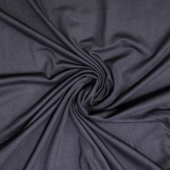 Fabric -viscose/elastane Jersey - Black - Etsy