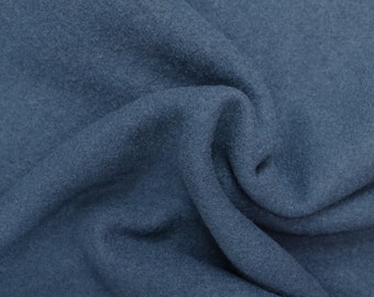 Boiled wool - 100% wool - Dark petrol blue