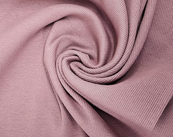 Organic Cotton Ribbing - Dusky pink