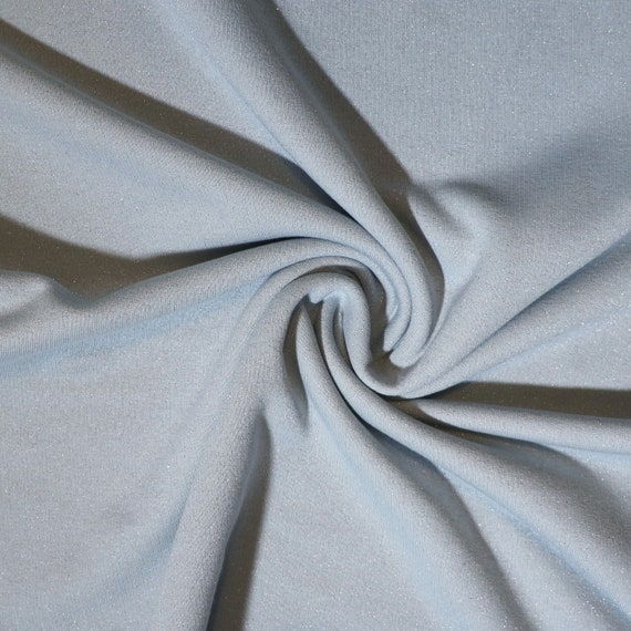 Fabric lurex Cotton Sweatshirt Fabric Palest Blue. - Etsy Canada