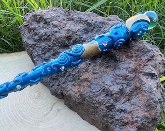 Merlins Apprentice Wand  -Fairy wand-Wizard Witch wand-Nature Wand