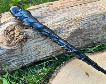 Black Leaf Wand   -Fairy wand-Wizard Witch wand-Nature Wand