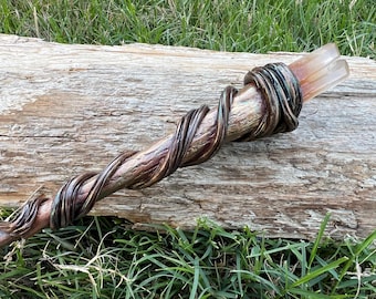 Twisting Forest Wand  -Fairy wand-Wizard Witch wand-Nature Wand