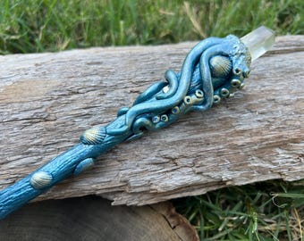 Sea Wand   -Fairy wand-Wizard Witch wand-Nature Wand