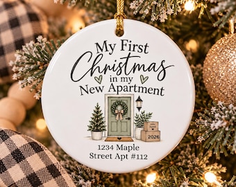 Personalized New Home Ornament, First Home Keepsake Gift for New Home, Real Estate Agent Gift for Buyer, New House Ornament, Moving In