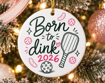 Pickleball Ornament Custom Pickleball Team Christmas Gift Pickleball Ladies Personalized for Players, Partners & Couples Pickleball League